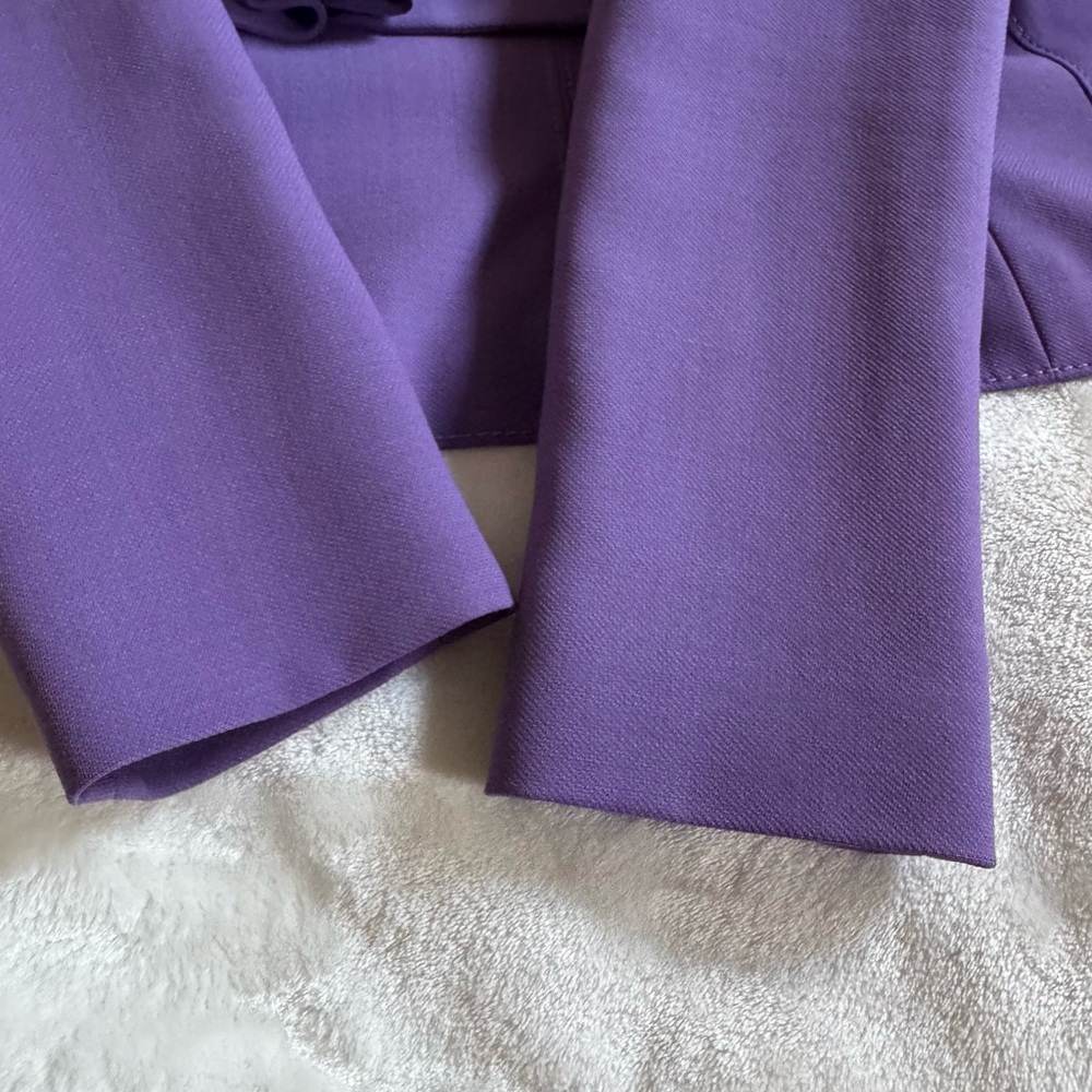 Valentino Purple Ruffle Blazer - Picture 4 of 6